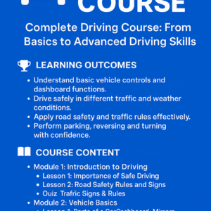 Driving Course – Beginner to Advanced